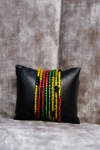 Load image into Gallery viewer, The Ghanaian flag: red represents the blood shed for independence, yellow signifies natural resources, and green symbolizes agriculture