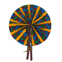 Load image into Gallery viewer, Ankara Handcrafted Fan