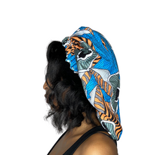 Load image into Gallery viewer, Satin Lined African Print Bonnet: Nana Yaa