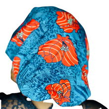 Load image into Gallery viewer, Satin Lined African Print Bonnet: Nana Ayesha