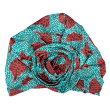 Load image into Gallery viewer, Satin Lined African Print Turban