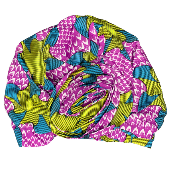 Satin Lined African Print Turban