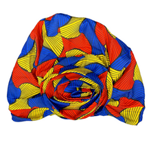 Load image into Gallery viewer, Satin Lined African Print Turban