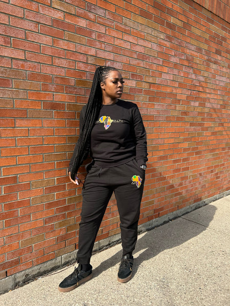 African Royalty Forever Crew Neck (Black)