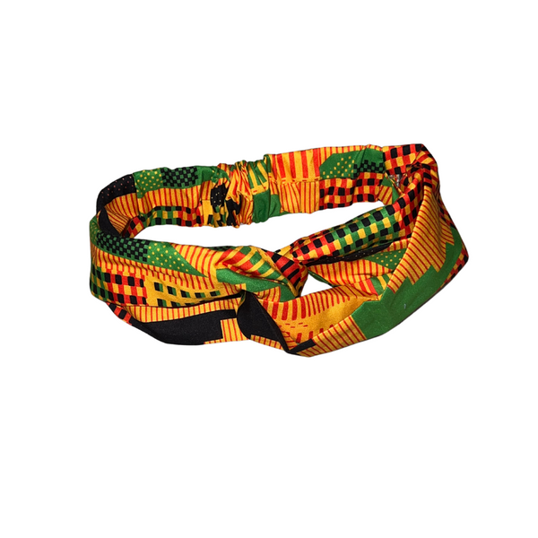 African print skinny headband