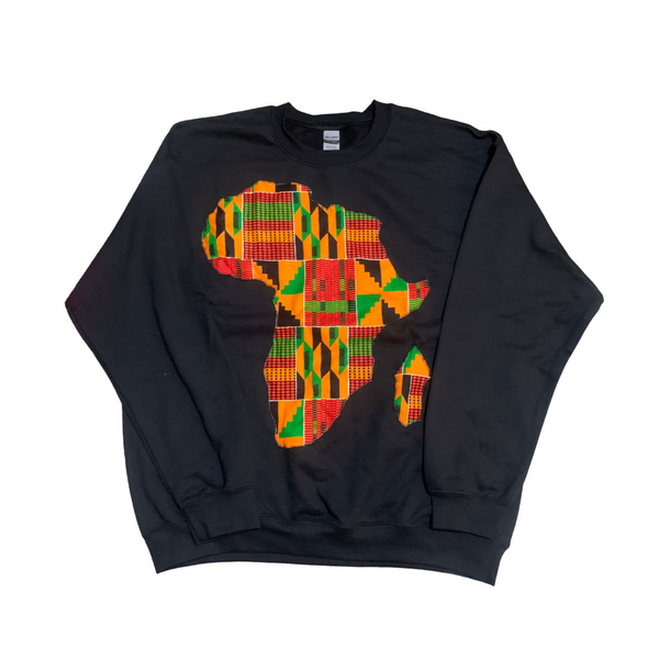 'Africa' Statement Sweater: Kente Unisex